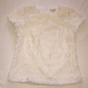 Anthropologie leifsdottir soft white top XXSP